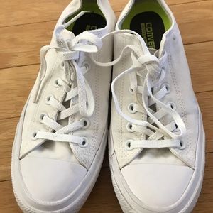 converse Chuck II White low top with Nike Lunarlon